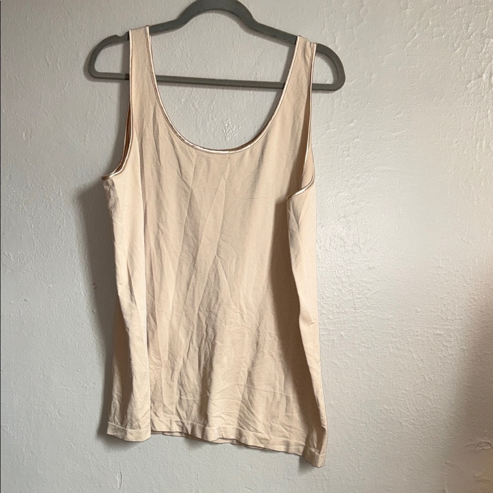 Lane Bryant Scoop Neck Tank Top - Cream